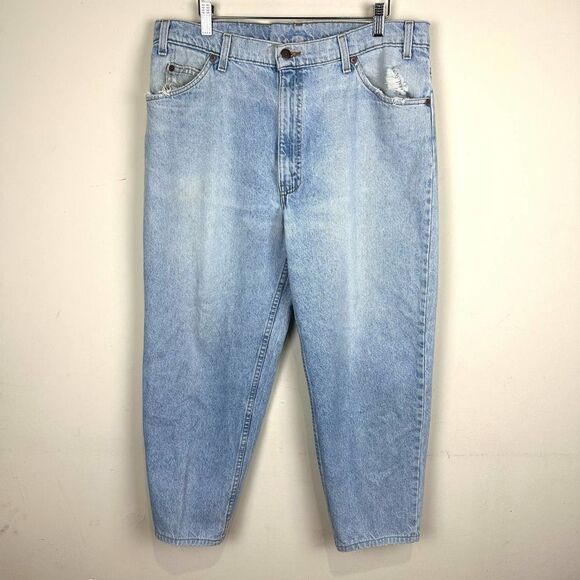 Levi’s Orange Tab Light Wash VTG 80s Distressed Jeans 38 x 32 - Picture 1 of 12